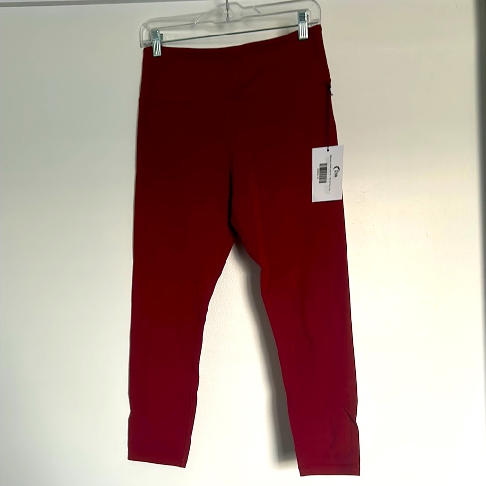 Zyia Maroon Unity Hi-rise 7/8 24"